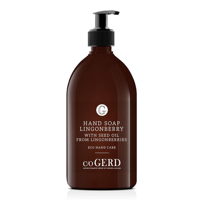 Lingonberry Hand Soap 500 ML i gruppen Hnder & ftter / Handtvl hos  Nature Cosmetic Group Of Swedish Lapland AB (503-0500)