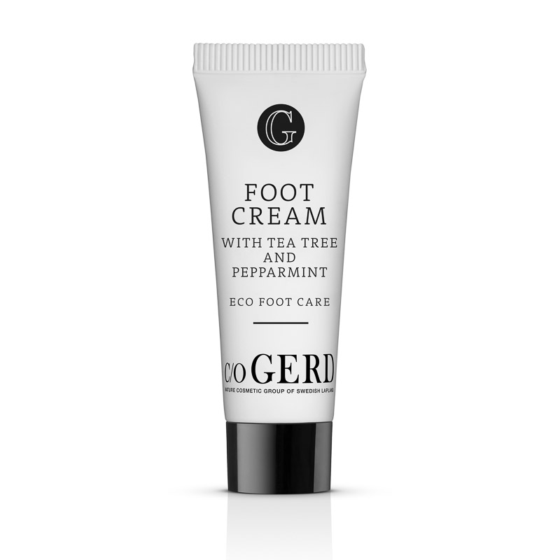 FOOT CREAM TEA TREE PEPPARMINT 10 ML in der Gruppe Hnde & Fe / Fe bei  Nature Cosmetic Group Of Swedish Lapland AB (505-0010)