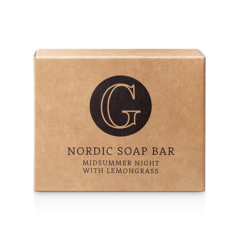 Nordic Soap Bar - Midsummer Night with Lemongrass i gruppen Hnder & ftter / Handtvl hos  Nature Cosmetic Group Of Swedish Lapland AB (560-0110)