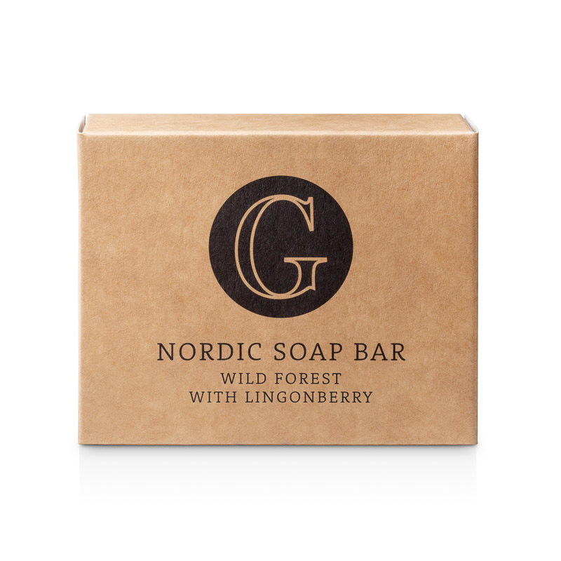 Nordic Soap Bar - Wild Forest with Lingonberry in der Gruppe Hnde & Fe / Hand Soap bei  Nature Cosmetic Group Of Swedish Lapland AB (561-0110)